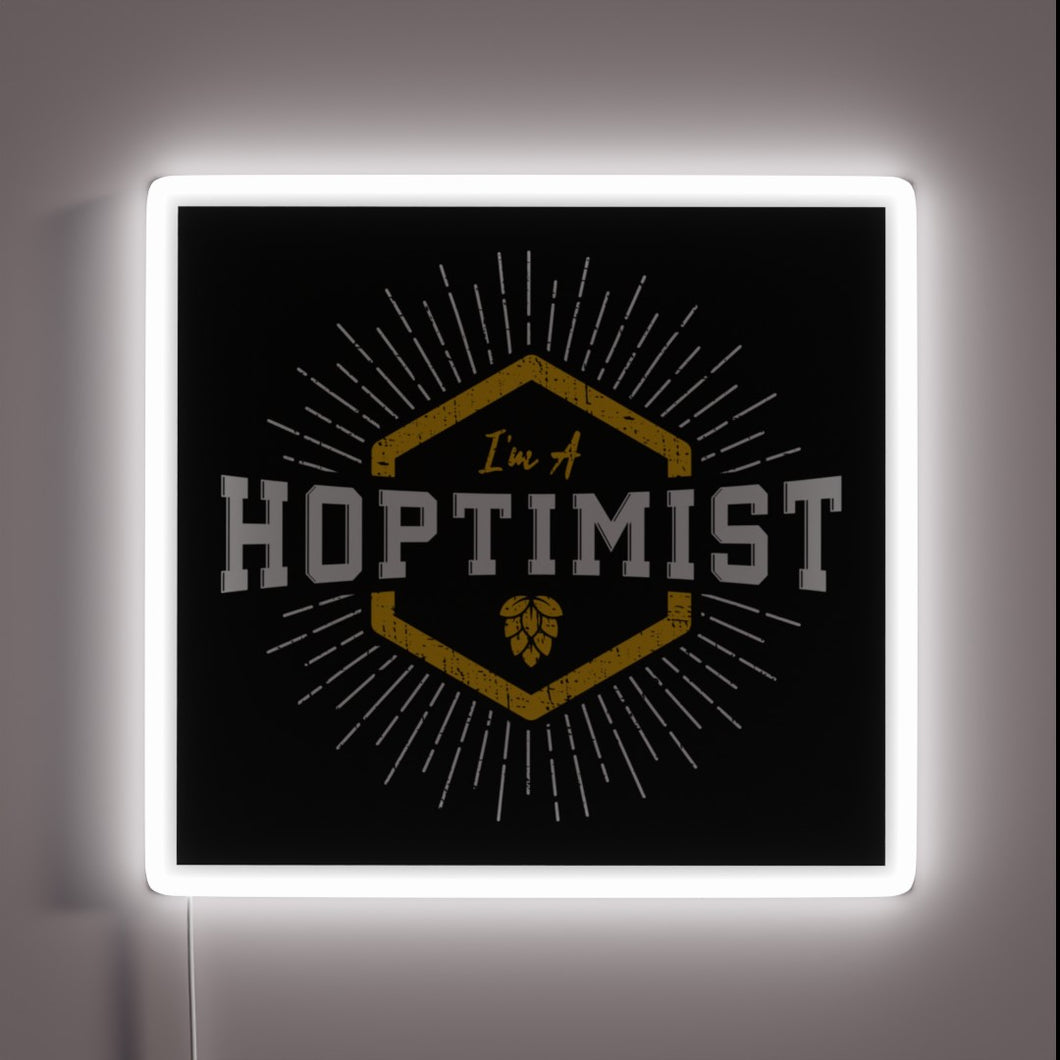 Vibrant neon sign with starburst design, spreading positivity and joy.