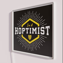 Load image into Gallery viewer, Vibrant I&#39;m a HOPtimist Neon Sign with Color Changing LED Technology