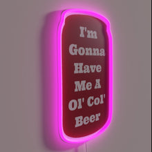 Load image into Gallery viewer, Neon Sign with Colorful Typography and Football Team Spirit Quote