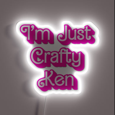 Colorful I'm Just Crafty Ken RGB Neon Sign Illumination