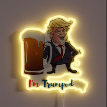 Load image into Gallery viewer, Electric Trumped Up Rainbow Glitter Neon Sign for Bold Decorations