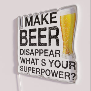 Vibrant RGB Neon Sign: Where Craft Brews and Fun Unite Instantly