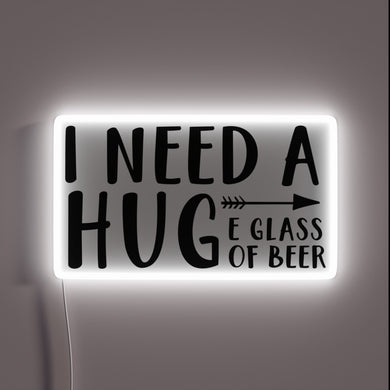 Neon Sign for Beer Lovers with Vibrant RGB Color Accents
