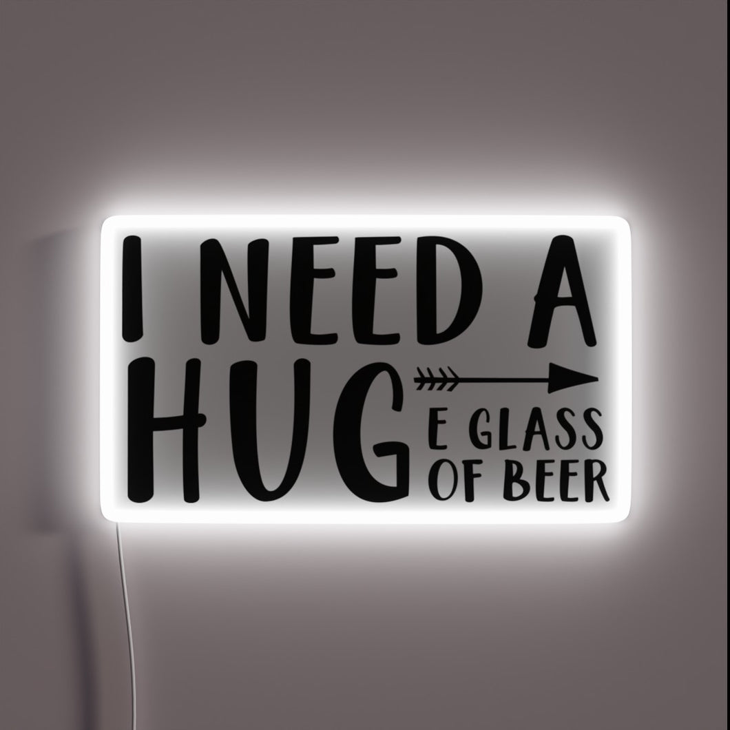 Neon Sign for Beer Lovers with Vibrant RGB Color Accents