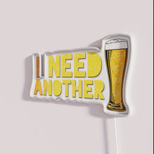 Load image into Gallery viewer, Neon beer bar decor signs with colorful LED lighting effects.