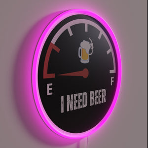 Eye-catching Beer Lover's Sign with Vibrant RGB Neon Lighting Effect
