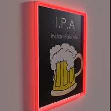 Load image into Gallery viewer, Retro Arcade Neon Sign with IPA Beer Glass Design Illumination