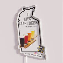 Load image into Gallery viewer, Vintage Craft Beer Neon Sign for Home Bar Decor Enthusiasts