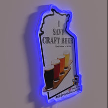 Load image into Gallery viewer, Neon Beer Sign to Display Personalized Love for Craft Beers