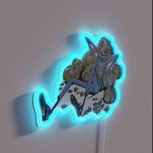 Classic Whimsy: 'Ichabod Crane' Inspired Retro Gothic Neon Wall Decoration