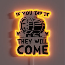 Load image into Gallery viewer, Vibrant RGB neon sign inspired by Field of Dreams phrase
