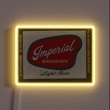 Load image into Gallery viewer, Neon LED light with vibrant Imperial Bavarian beer logo design.