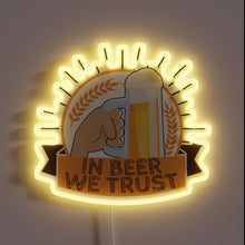 Load image into Gallery viewer, Authentic German-Style Beer Sign with Vibrant Neon Lighting Design