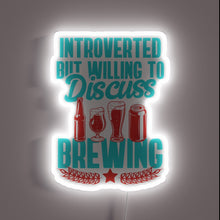 Load image into Gallery viewer, Home brewer&#39;s sanctuary in a bold introvert-friendly neon glow