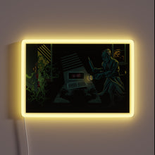 Load image into Gallery viewer, Protect Your Domain with Vivid Warning RGB Neon Sign Flashing