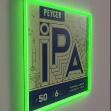 Load image into Gallery viewer, IPA Beer Sign, Handcrafted RGB Neon Bar Decor Artwork Display