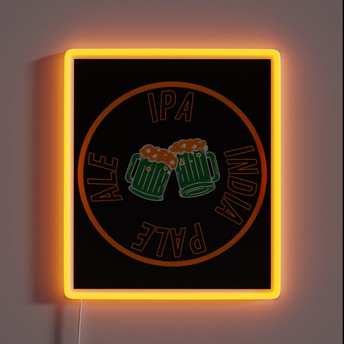 Hoppy Hues: Vibrant Neon Sign for Craft Beer Enthusiasts