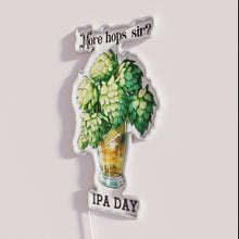 Load image into Gallery viewer, IPA Beer Day Celebration LED Sign with Vibrant RGB Colorful Glowing