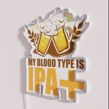 Load image into Gallery viewer, Neon LED Sign with IPA and Funny Beer Typography