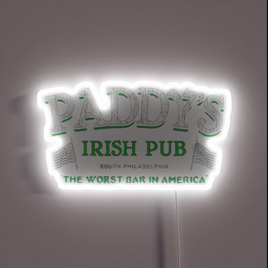 Vibrant Ireland-themed LED sign with customizable RGB color lighting effects