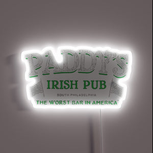 Vibrant Ireland-themed LED sign with customizable RGB color lighting effects