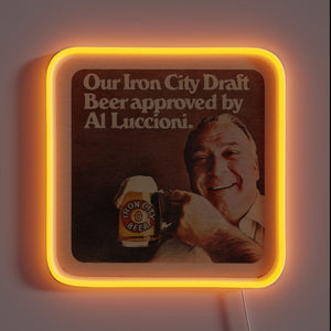 Vintage Iron City Beer Al Approved Neon Sign for Collectors