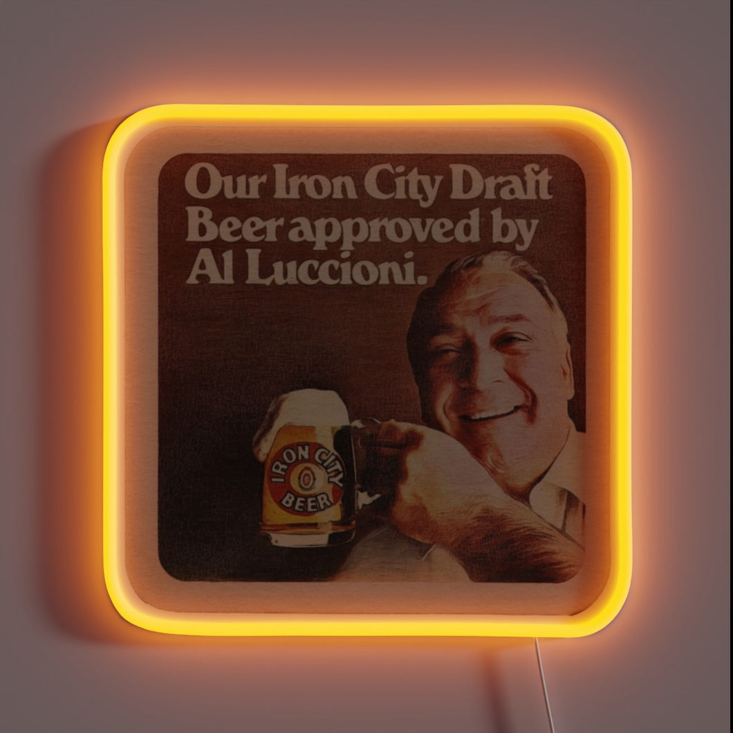 Vintage Iron City Beer Al Approved Neon Sign for Collectors