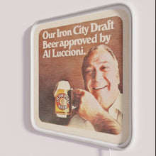 Load image into Gallery viewer, Retro Vintage Iron City Beer Collectible Al-Approved Neon Bar Sign Artwork