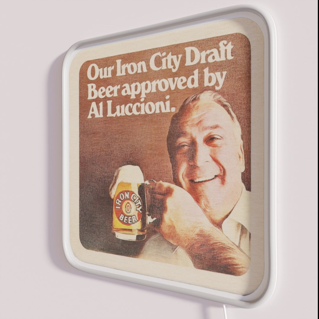 Iron City Beer Al Approved Retro Defunct Breweriana Rgb Led Sign – Neon ...