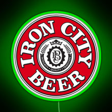 Load image into Gallery viewer, Iron City Beer RGB neon sign green
