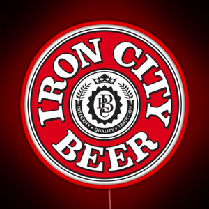 Iron City Beer RGB neon sign red