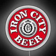 Load image into Gallery viewer, Iron City Beer RGB neon sign white 