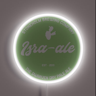 RGB Neon Sign of Israel's Favorite Brew in Modern Style