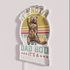 Neon Sign for Humorous Home Decor on Fatherhood and Self Acceptance