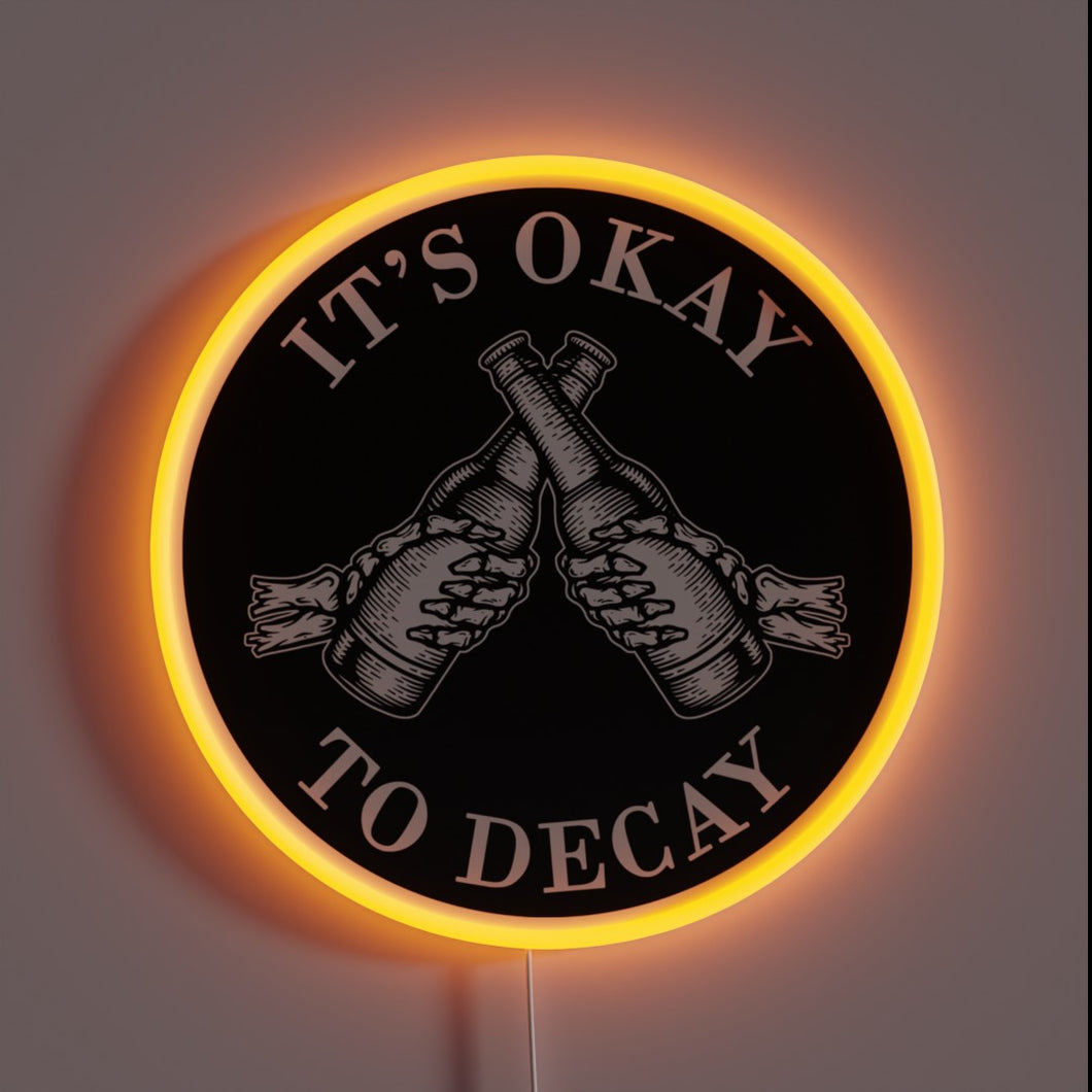 Embracing Imperfection with Vibrant, Glowing Neon Light Art Signage
