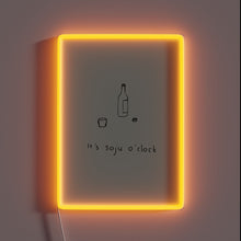 Load image into Gallery viewer, K-Pop Inspired Soju O&#39;Clock Mint Neon Sign with Colorful Accents