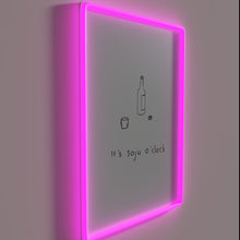 Load image into Gallery viewer, Korean Culture Vibes: Soju O&#39;Clock Mint Neon Sign Decorations