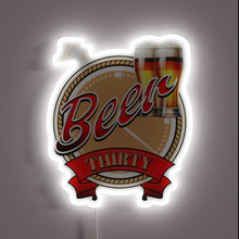 Load image into Gallery viewer, RGB Neon Sign: It&#39;s Beer O&#39;Clock in the Garden Bar