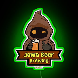 Jawa Beer Brewing Co RGB neon sign green