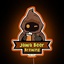 Load image into Gallery viewer, Jawa Beer Brewing Co RGB neon sign orange