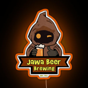 Jawa Beer Brewing Co RGB neon sign orange