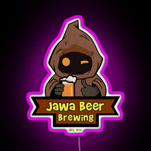 Load image into Gallery viewer, Jawa Beer Brewing Co RGB neon sign  pink