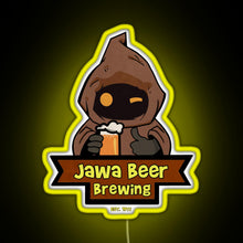 Load image into Gallery viewer, Jawa Beer Brewing Co RGB neon sign yellow