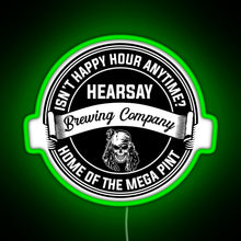 Load image into Gallery viewer, Johnny Depp Hearsay Brewing Company RGB neon sign green