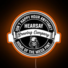 Load image into Gallery viewer, Johnny Depp Hearsay Brewing Company RGB neon sign orange