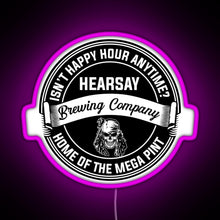 Load image into Gallery viewer, Johnny Depp Hearsay Brewing Company RGB neon sign  pink