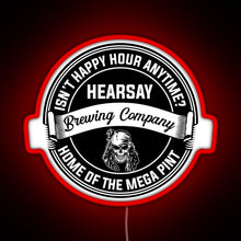 Load image into Gallery viewer, Johnny Depp Hearsay Brewing Company RGB neon sign red