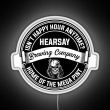 Load image into Gallery viewer, Johnny Depp Hearsay Brewing Company RGB neon sign white 