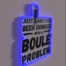 Load image into Gallery viewer, Neon sign humorously acknowledges a love of bread over craft beers.