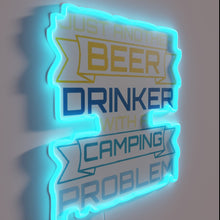 Load image into Gallery viewer, Quirky Neon Sign for the Outdoorsy Beer Enthusiast&#39;s Den